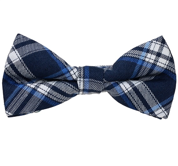 Noeud Papillon Enfant Carreaux Bleu Marine