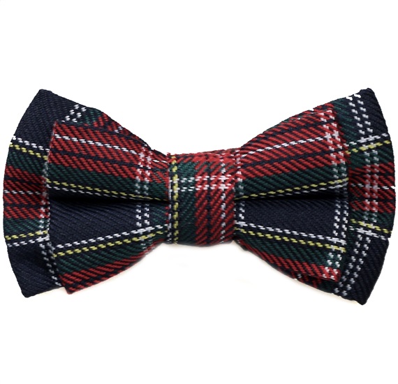 Noeud Papillon Enfant Carreaux Bleu Marine et Rouge