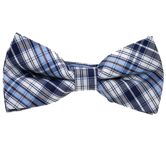 Noeud Papillon Enfant Carreaux Écossais Bleu