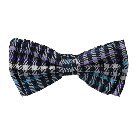 Noeud Papillon Enfant Vichy Bleu et Violet