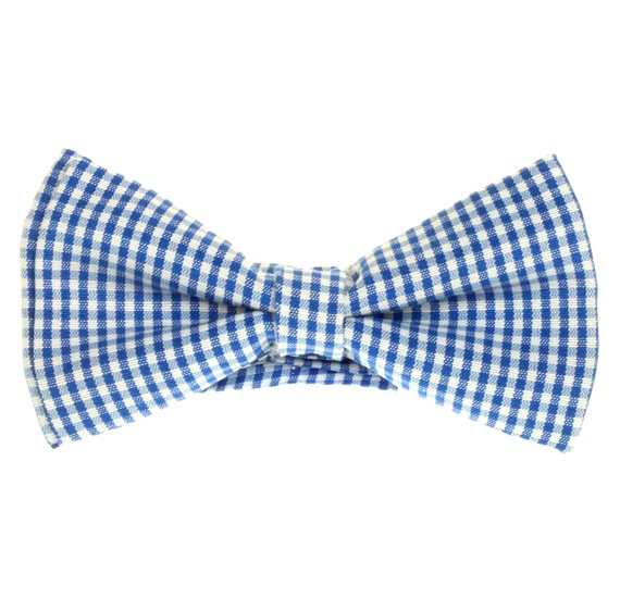 Noeud Papillon Enfant Vichy Bleu Ciel