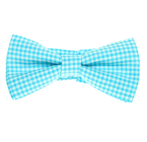 Noeud Papillon Enfant Vichy Turquoise