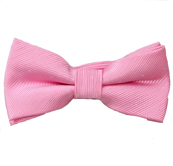 Noeud Papillon Enfant Fête Rose à Pois