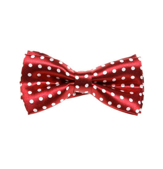 Noeud Papillon Enfant Grenat À Pois