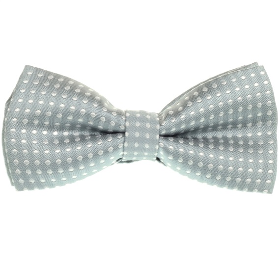 Noeud Papillon Enfant Gris à Pois