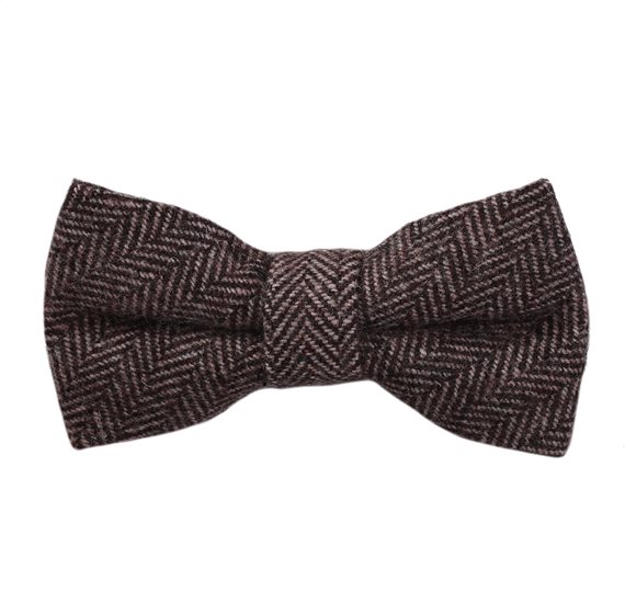 Noeud Papillon Enfant Marron Chevron