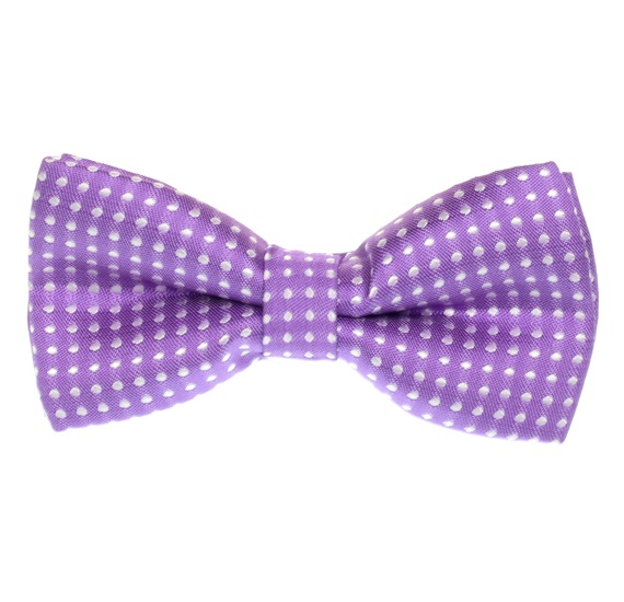 Noeud Papillon Enfant Violet à Pois