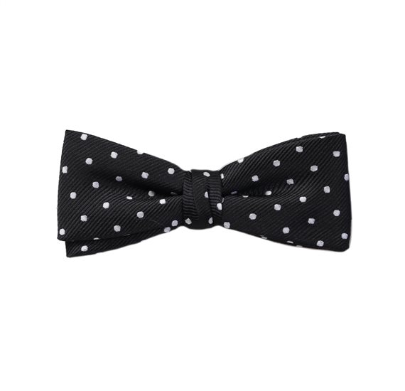 Noeud Papillon Enfant Noir Smoking Pois