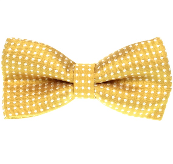 Noeud Papillon Enfant Ocre à Pois