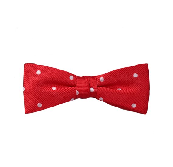 Noeud Papillon Enfant Rouge Smoking Pois