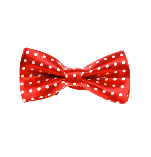 Noeud Papillon Enfant Rouge à Pois Blancs