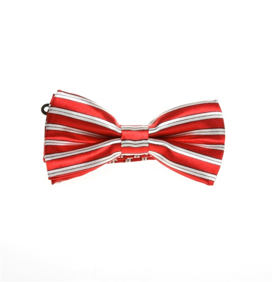 Noeud Papillon Enfant Rayé Rouge