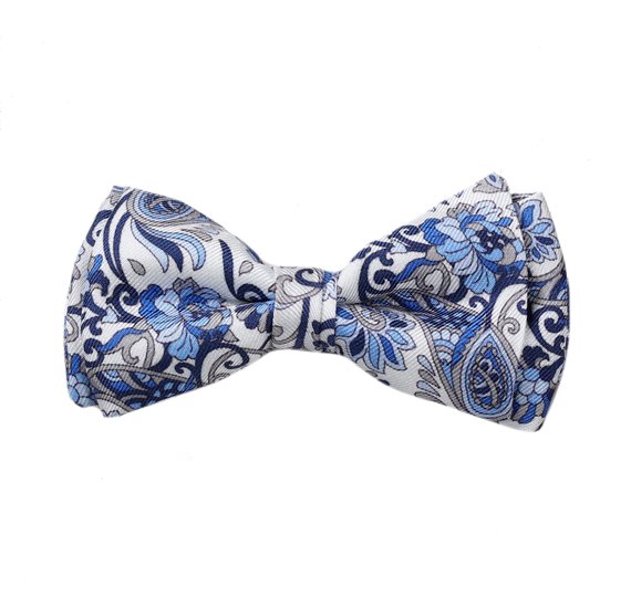 Noeud Papillon Enfant en Soie Paisley et Fleurs