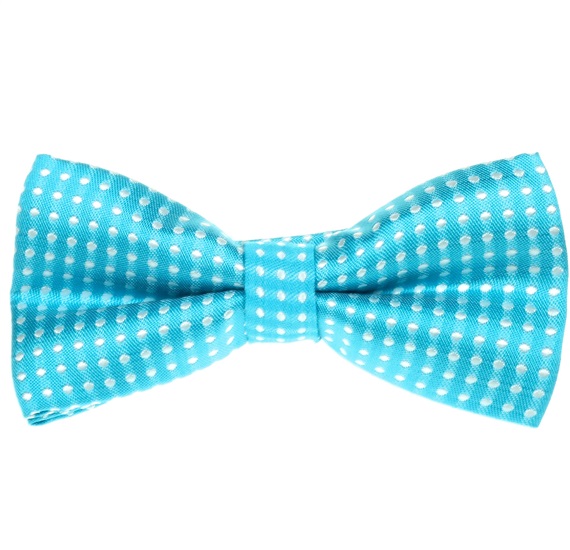 Noeud Papillon Enfant Turquoise à Pois