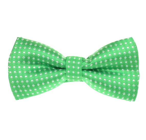 Noeud Papillon Enfant Vert Pistache à Pois