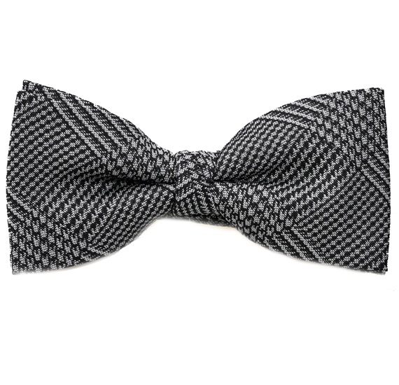 Noeud Papillon Prince de Galles Gris et Noir