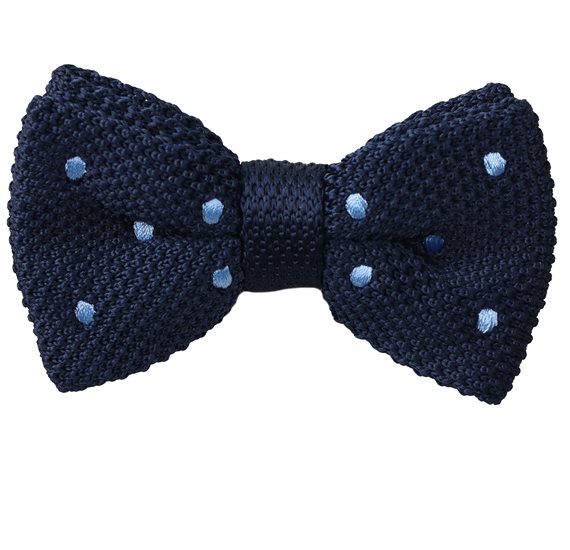 Noeud Papillon Pois Bleu Ciel