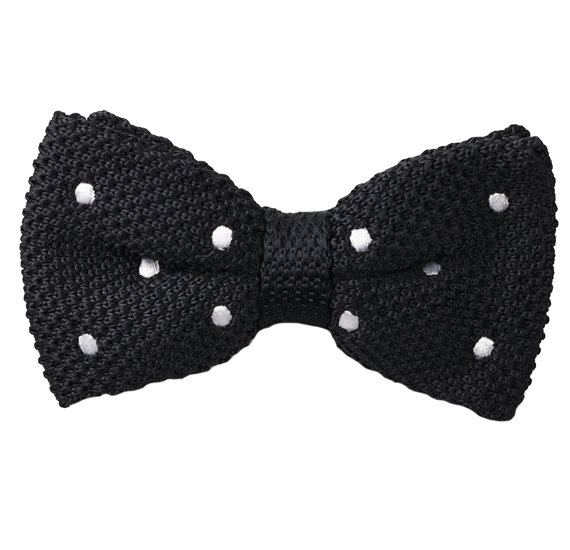 Noeud Papillon Pois Noir