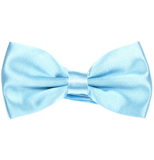 Noeud Papillon en Satin Bleu Ciel