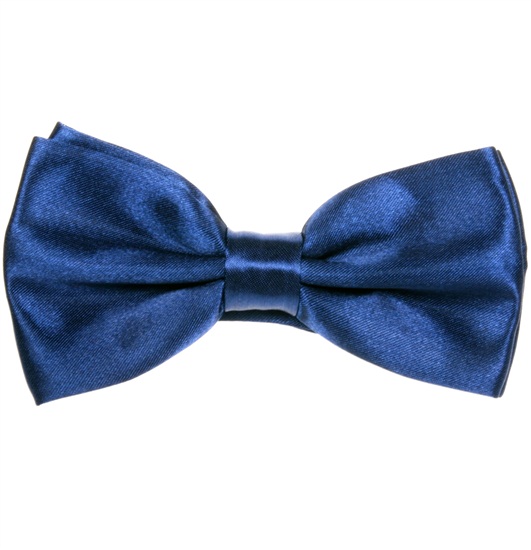 Noeud Papillon Satin Bleu Nuit