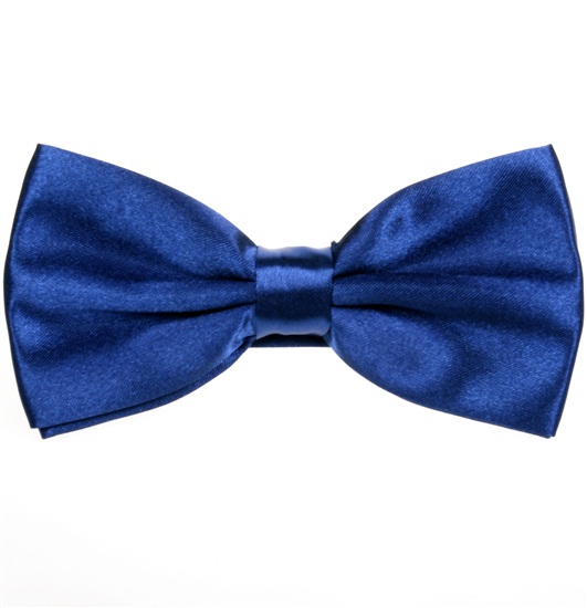 Noeud Papillon en Satin Bleu Canard
