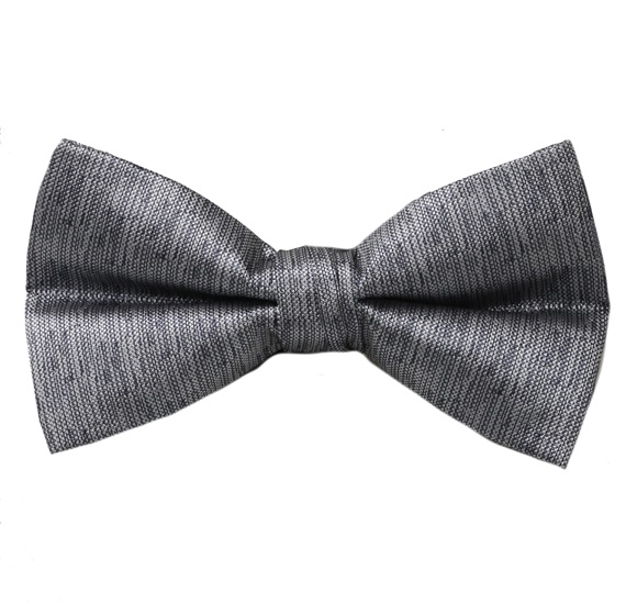 Noeud Papillon en Satin Gris