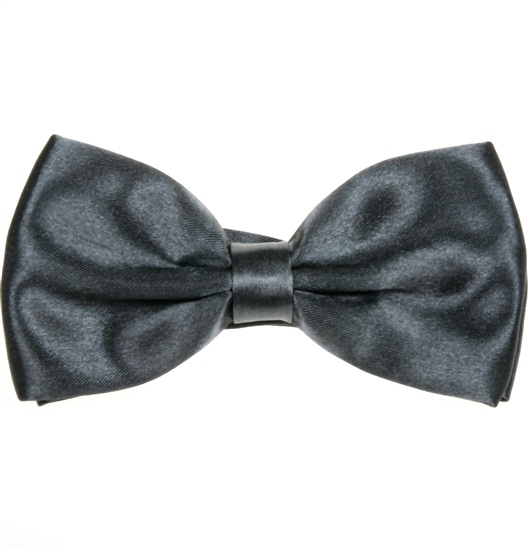 Noeud Papillon en Satin Gris Marengo