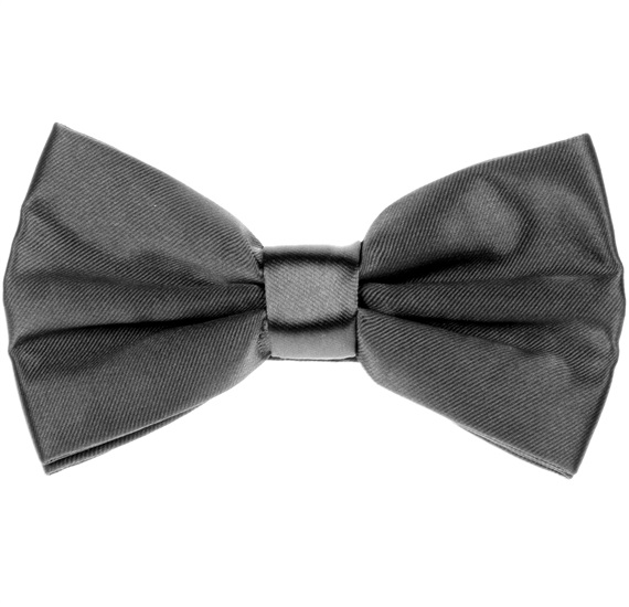 Noeud Papillon en Satin Gris Foncé