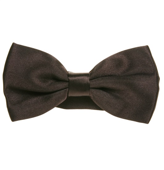 Noeud Papillon en Satin Marron
