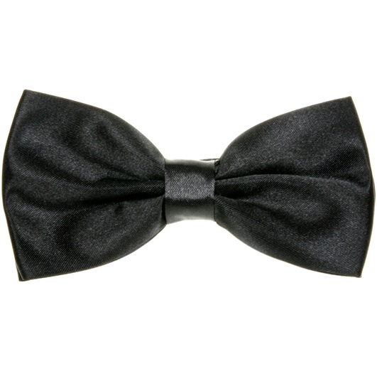 Noeud Papillon en Satin Noir