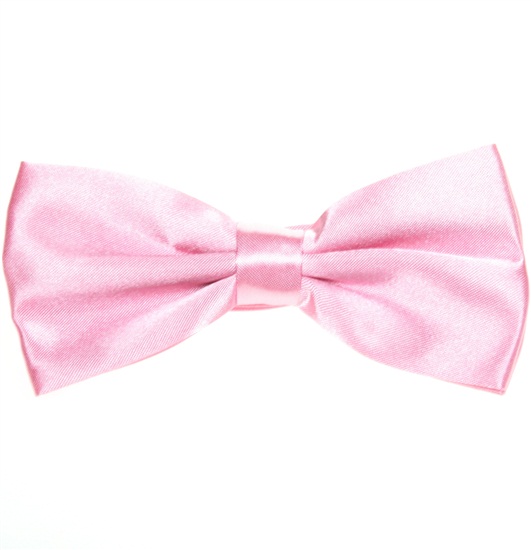 Noeud Papillon en Satin Rose Clair