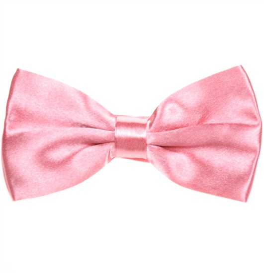 Noeud Papillon en Satin Rose Moyen