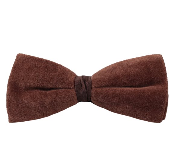 Noeud Papillon Velours Marron