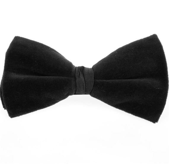 Noeud Papillon Velours Noir