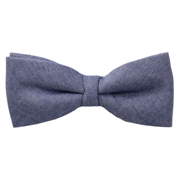 Noeud Papillon en Denim Bleu