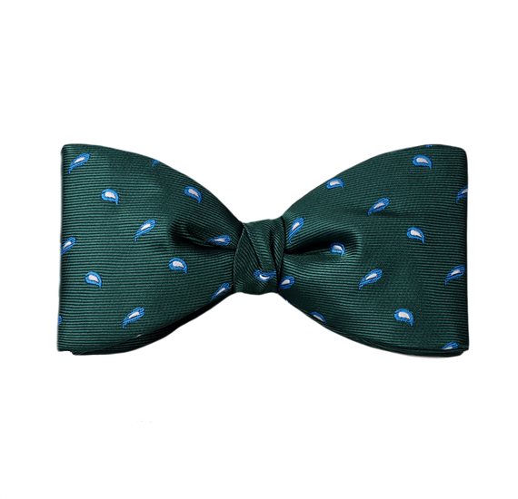 Papillon Vert Feuille Paisley