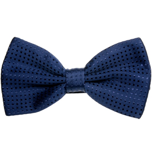 Noeud Papillon Habillé Bleu Marine à Pois