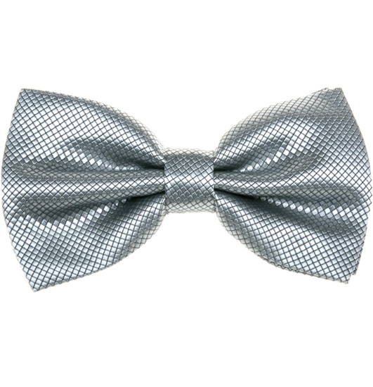 Noeud Papillon Habillage Gris Perle