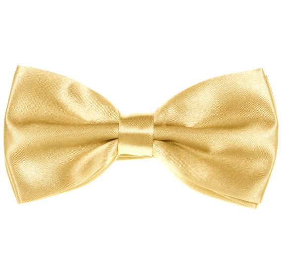 Noeud Papillon et Mouchoir Jaune Clair