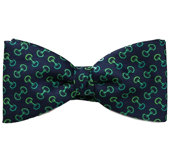 Noeud Papillon et Mouchoir Bleu avec Étrier Équitation
