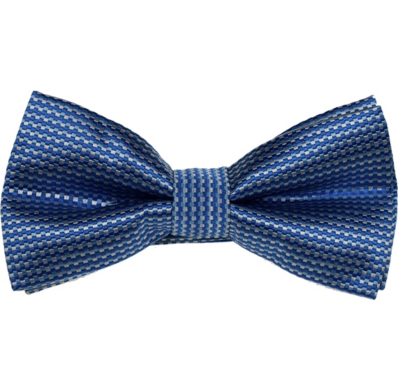Noeud Papillon et Mouchoir Bleu à Carreaux