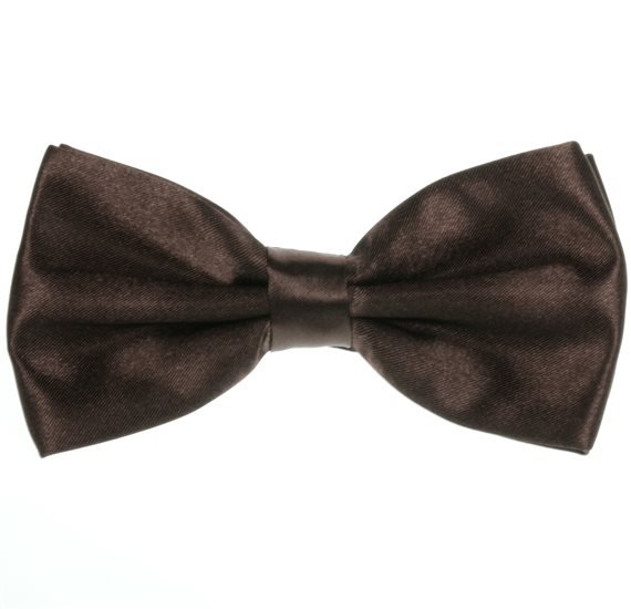 Noeud Papillon et Mouchoir Marron Foncé