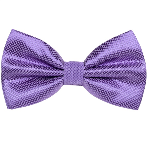 Noeud Papillon et Mouchoir en Satin Violet
