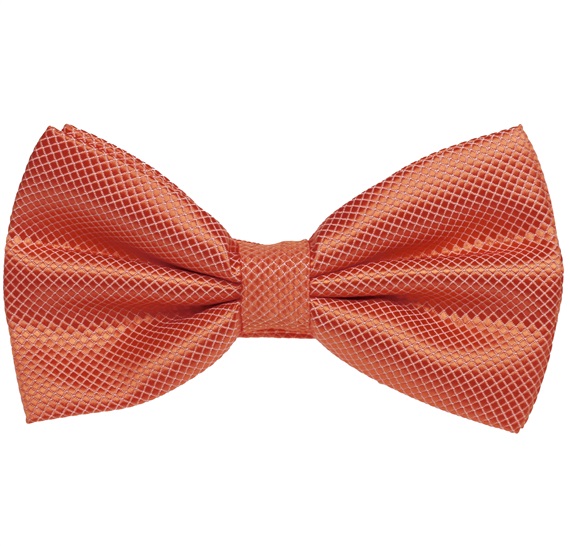 Noeud Papillon et Mouchoir en Satin Orange