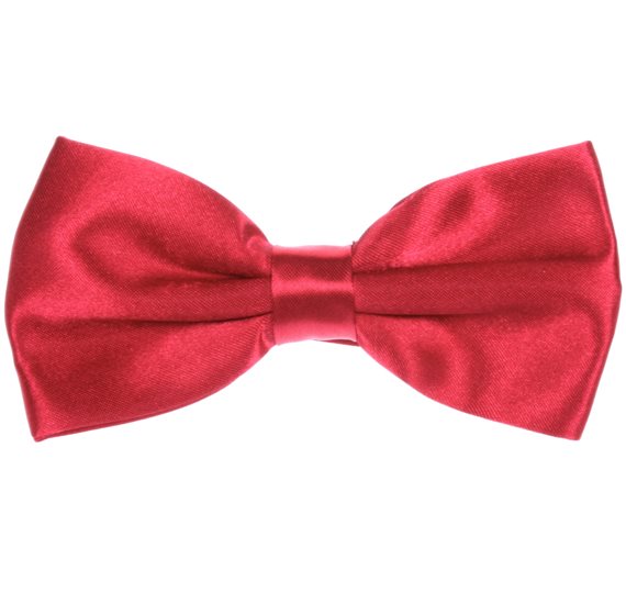 Noeud Papillon et Mouchoir Rouge Fraise