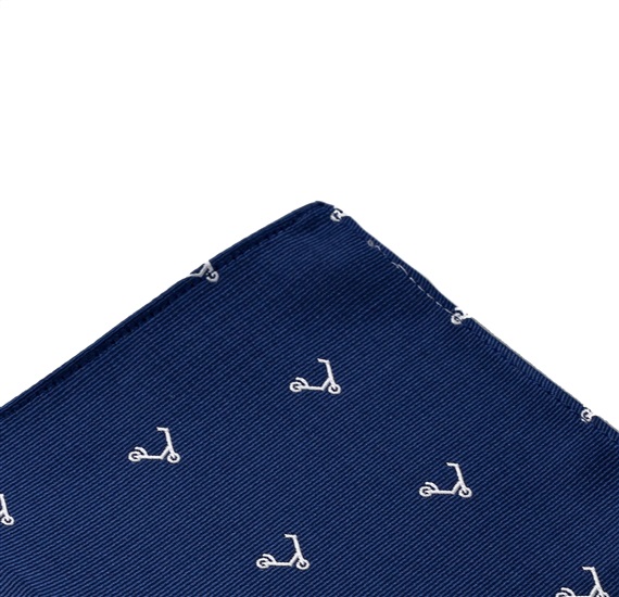 Mouchoir de Poche Bleu avec Trottinettes
