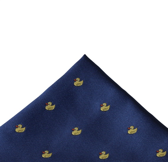 Mouchoir de Poche Bleu France avec Canards