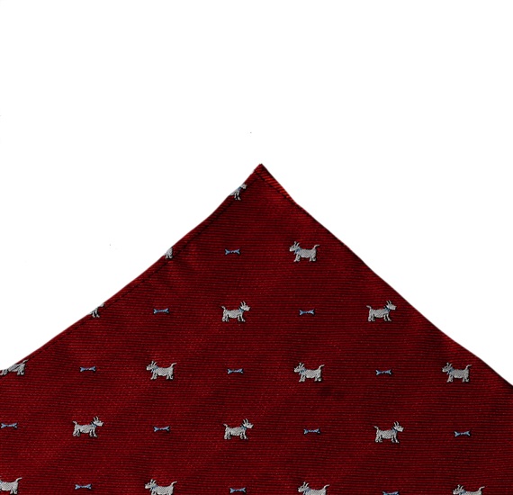 Mouchoir de Poche Grenat Schnauzer