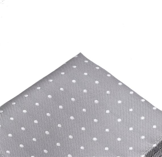 Mouchoir de Poche Gris à Pois