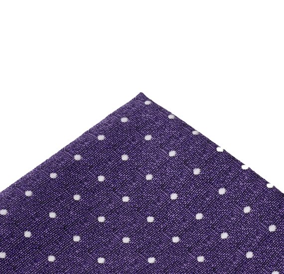Mouchoir de Poche Violet à Pois